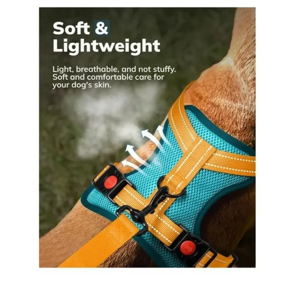 MIDOG No-Pull Dog Harness | Adjustable & ReflectiveHarness Leash Set in Large